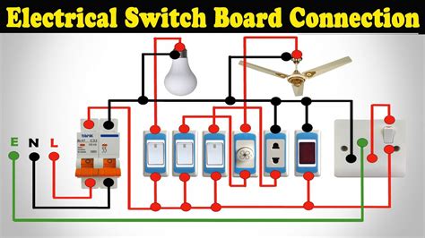 electric switch.box connecting|switchboard wiring diagram.